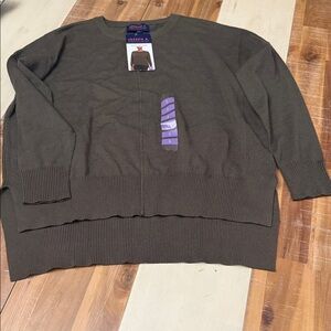 Joseph A Men's Olive Crewneck Sweater